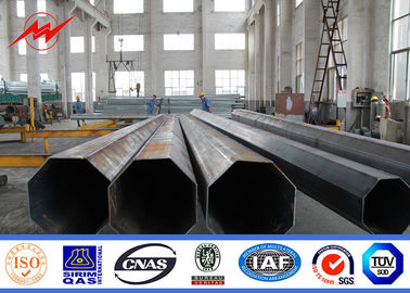 China Ringsum 4mm Stahl- Platten-Stärke galvanisierte Stahl-Höhe Polen 15m gerade zwei Abschnitte fournisseur