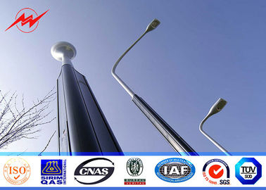 China Rundes/achteckiges 8m heißes Bad galvanisierte StraßenlaternePolen mit 30w LED fournisseur