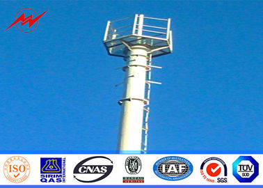 China Konische 90ft galvanisierten Mono-Pole-Turm, Abschnitte des Mobilkommunikations-Fernsehturm-drei fournisseur