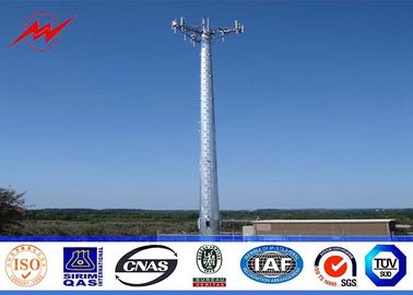 China Spitzte sich Mono- Pole beweglicher Handy-Turm des Stahl-100ft/zu,/angeflanschte Stahl-Polen fournisseur