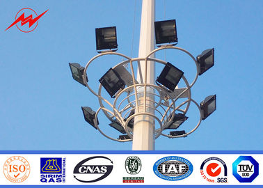 China Pulverisieren Sie Beschichtung flanschte 20m hoher Mast Polen, Piazza-/Garten-Lichtmast fournisseur