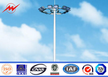 China Imprägniern Sie 36m schweißenden schwarzer Kragen-hohen Mast Polen für Flughafenbeleuchtung fournisseur