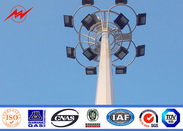 China Kundengebundener 18m polygonaler hoher Mast-Lichtmast für Stadions-Fußball fournisseur