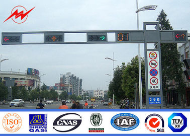 China Polygonales/rundes Landstraßen-Verkehrsschild-Brett des Feld-Q235 mit einarmigem fournisseur