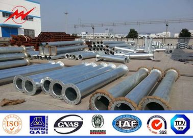 China 9m 11m Steel Poles Galvanized Steel Pole with bitumen fournisseur
