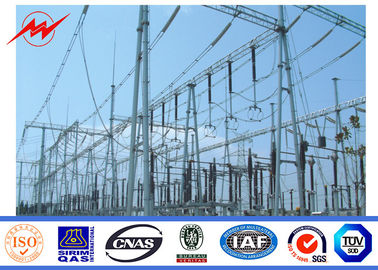 China Stahl-Strommaste der Kraftübertragungs-110kv 15m mit Galvanizatiom fournisseur