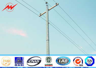 China Kundengebundener Straßenlaterne-Landstraßen-Lichtmast 110KV polygonaler Stahl- Röhren-Pole fournisseur
