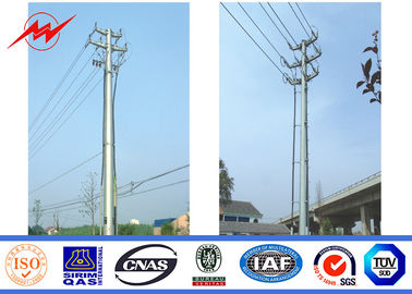 China Stromleitung Pole des ISO-Zustimmungs-einzelner Stromkreis galvanisierte Stahlstrommast-25 M 6mm fournisseur
