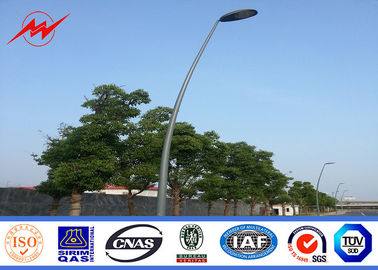 China Straßenlaterne-einzelne Klammer-Parkheller Polen 6m Stärke des Höhen-Stahl-3mm fournisseur
