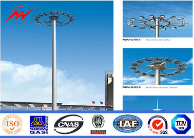 China 15 - 30 Stahl- Röhren-Pole Stadions-hoher Mast-Lichtmast M Q345 mit 16 Lichtern fournisseur