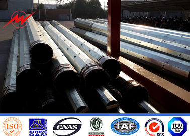 China Q345 polygonales 12M 6.5KN Stahl- Röhren-Pole mit Galvanisation 15 Jahre Garantie- fournisseur