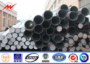 China 11M 2.5KN achteckige galvanisierte Stahl-Pole Bitumen-Oberfläche 34,5 KV-Stromleitung Pole fournisseur