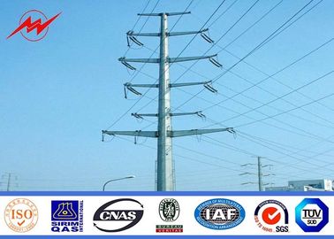 China 18m galvanisierte elektrische Fernleitungs-Pole-Metallversorgungsleitung achteckig fournisseur