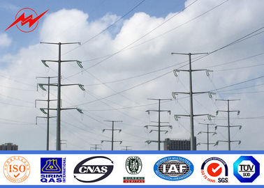 China 30 Fuß elektrischer Strompfeiler Heißdippverzinkung und Pulvermalung für Übertragungsleitungen fournisseur