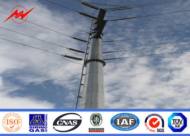 China 15m elektrischer galvanisierter Stahl-Pole für Hochspannungsleitungs-Projekt fournisseur