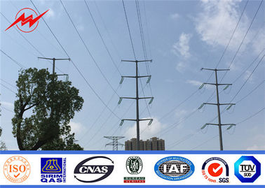 China galvanisierte elektrische Strommaste 220KV elektrischer Röhren-Polen Metallpfosten fournisseur