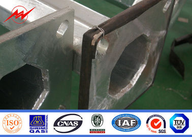 China 1-30mm galvanisierter elektrischer Stahlmast für Kraftübertragung mit Flansch und Ankerbolzen fournisseur