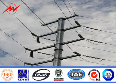 China Galvanisierter Stahl- Röhren-Pole für elektrische Verteilungs-Linie Projekt fournisseur