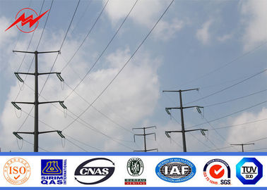 China Galvanisierte Verteilung Electric Power Pole für elektrische Linie Projekt fournisseur