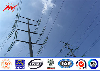 China Linie 30ft elektrische ineinanderschiebende Stahlstrommast-Hochspannungskraftübertragung Pole fournisseur