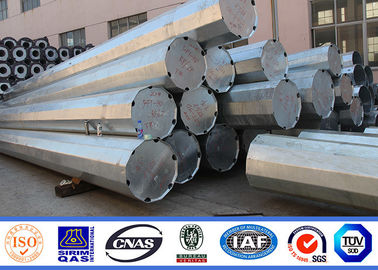China Ordnen Sie Stahl 65 60 Ft Höhe galvanisierter elektrischer Pole für Fernleitung 138kv fournisseur