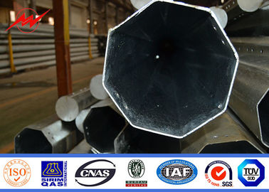 China 15m heißes Bad-galvanisierte Stahlröhrenelektrische leistung Pole mit Material ASTM A123 fournisseur