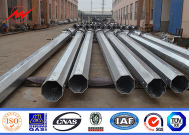 China Soem-Strom-Verteilungs-Bitumen galvanisierte Stahlstrommaste mit CO2 Schweißen fournisseur