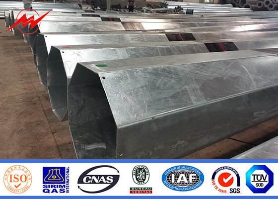 China 16m 1800 Dan Galvanized Steel Tubular Pole für Verteilungs-Linie Projekt fournisseur