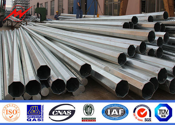 China 110kv Galvanisation ASTM A123 elektrische Stahlpolen fournisseur