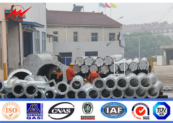 China Stärke-Stahl Röhren-Pole ISO  BV 3mm mit Bitumen-Oberfläche fournisseur