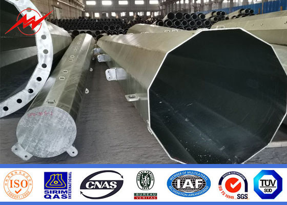China Achteckiges 80ft 90ft heißes Bad galvanisierte Stahl- Röhren-Polen ASTM A123 fournisseur