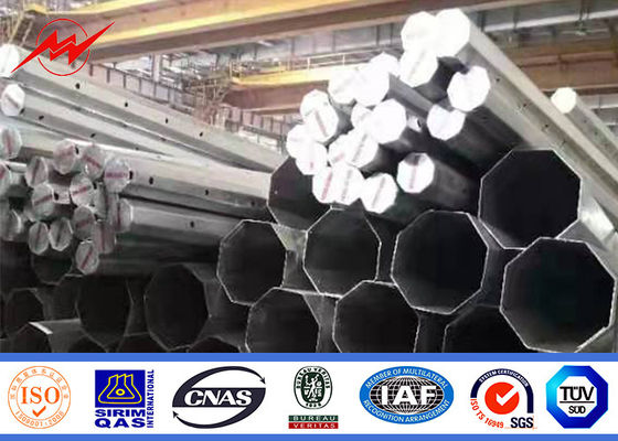 China 11.9m 12m 15m 16m galvanisierte Stahlstrommast für Getriebe fournisseur