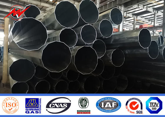 China 16m 1200 Dan Steel Tubular Pole Galvanized für äußere Verteilungs-Linie Projekt fournisseur