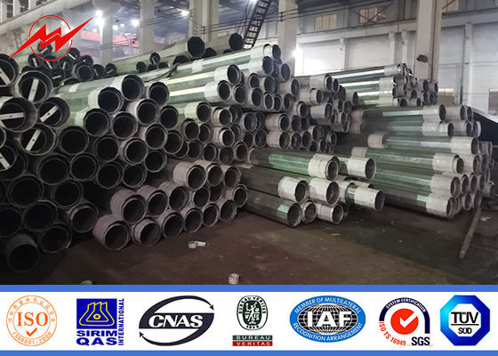 China Schweißender Verteilungs-Stahl röhrenförmiger elektrischer Pole Aws D1.1 11m 350kg fournisseur