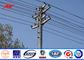 Heißes Bad galvnaized Höhe Electric Powers Pole 8m für Übertragungsleitung 132KV fournisseur