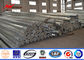Niederspannungs-elektrische Metall-Strommaste Q345 HDG 32M 20KN/warm gewalzter Stahl-Pole fournisseur