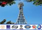 Hochspannung galvanisierter elektrischer Monopole Telekommunikations-Stahlturm fournisseur