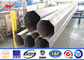 40ft 3KN 4mm Stärke-Metall-Strommaste Q345 Material galvanisierter Stahl-Pole fournisseur