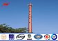 Spitzte sich Mono- Pole beweglicher Handy-Turm des Stahl-100ft/zu,/angeflanschte Stahl-Polen fournisseur