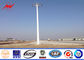 Konischer galvanisierter 25M hoher Mast Pole mit runder Laternenplatte für Sportzentrum fournisseur