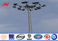 Hoher Mast Pole des Flughafen-30M HDG mit doppelter Laternenplatte für 100 Quadratmeter Stadionsbeleuchtung fournisseur