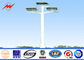 Rostfeste Piazza-hoher Mast Pole der Runden-25M HDG mit runder Lampen-Platte fournisseur