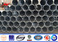 Multi mit Seiten versehene 8m 12 KN-Stahlstrommaste mit heißes Bad-Galvanisations-Pulver-Beschichtung fournisseur