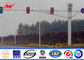 Achteckige Stahlstraßen-Lichtmast-Verkehrs-Lichtsignale mit Pulver-Beschichtung fournisseur