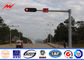 Dauerhafte einarmige Signal-Straße heller Pole ISO 9001 mit Ankerbolzen fournisseur
