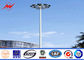 28m Q345 kundengebundener galvanisierter hoher Mast Pole mit anhebenden Systemen fournisseur