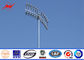 35M polygonale hohe Mast-heller Pole-Sportzentrum-Beleuchtung mit Licht des Handkurbel-System-HPS fournisseur