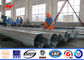 Kundengebundene galvanisierte Stahlelektrische leistung Pole für Übertragungsleitung 11kv fournisseur