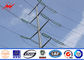 10-500kv elektrischer galvanisierter Stahl-Pole/dauerhafte Übertragungsleitungspfosten fournisseur