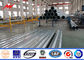 11M 2500DAN achteckige galvanisierte Stahl-Pole Stärke der Bitumen-Oberflächen-4mm fournisseur